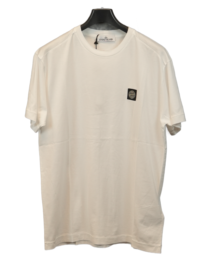 Stone Island Patch Project Cotton Jersey T-Shirt White front view
