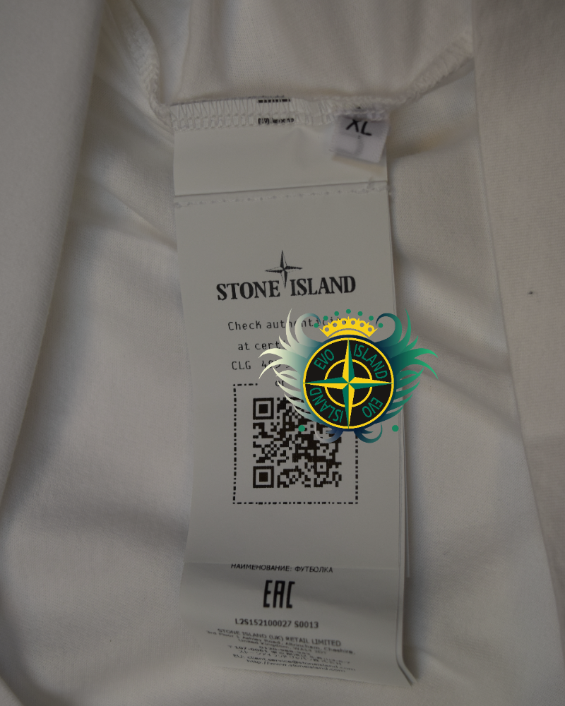 Stone Island Patch Project Cotton Jersey T-Shirt White detail view