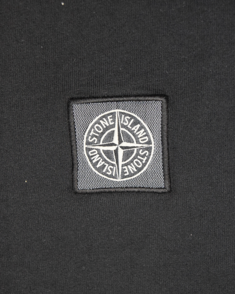 Stone Island Patch Project Organic Cotton T-Shirt Black detail view