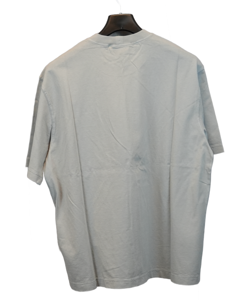 Stone Island Patch Project Organic Cotton T-Shirt Ash Grey back view