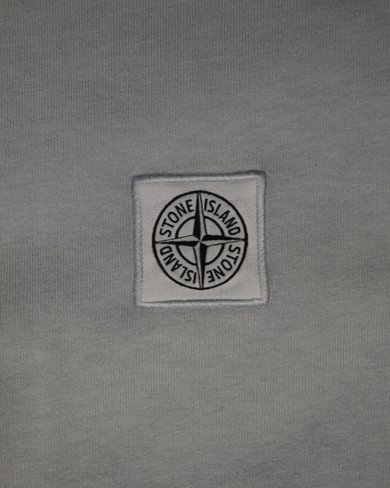 Stone Island Patch Project Organic Cotton T-Shirt Ash Grey detail view