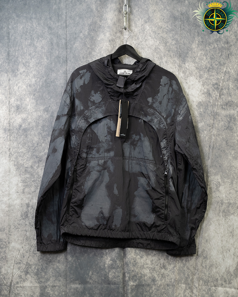 Stone Island Nylon Metal Stone Camo Print Smock Grey - L