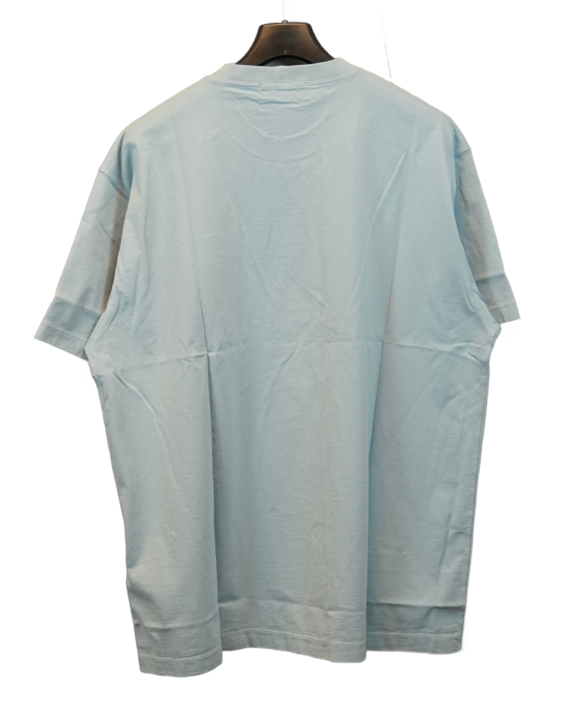 Stone Island Patch Project Organic Cotton T-Shirt Light Blue back view