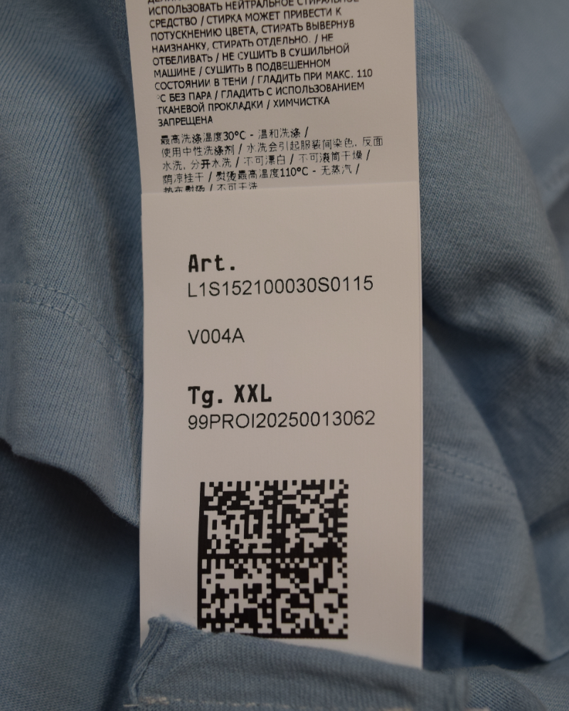 Stone Island Patch Project Organic Cotton T-Shirt Light Blue detail view