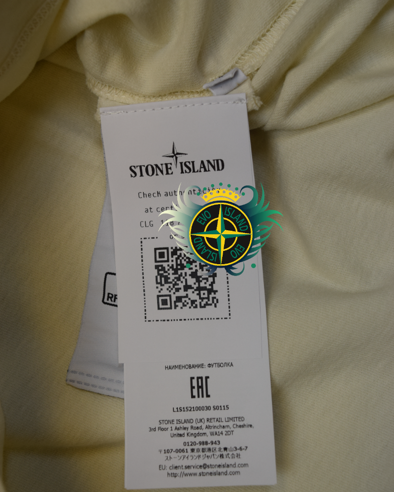 Stone Island Patch Project Organic Cotton T-Shirt Off white detail view