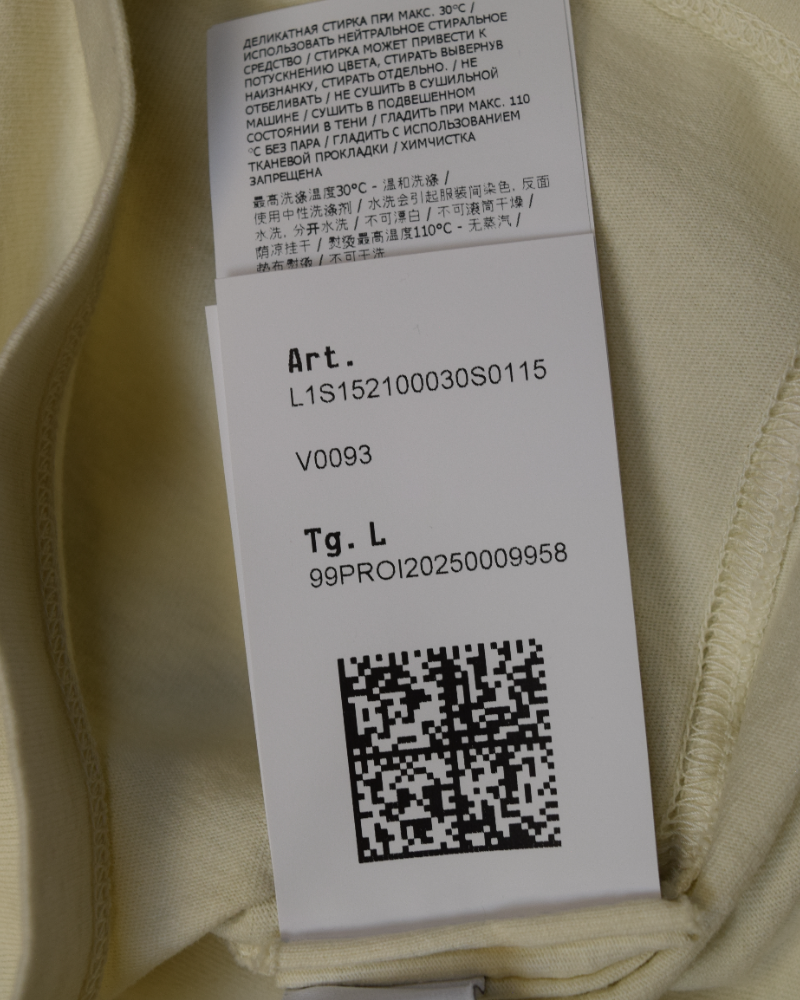 Stone Island Patch Project Organic Cotton T-Shirt Off white detail view