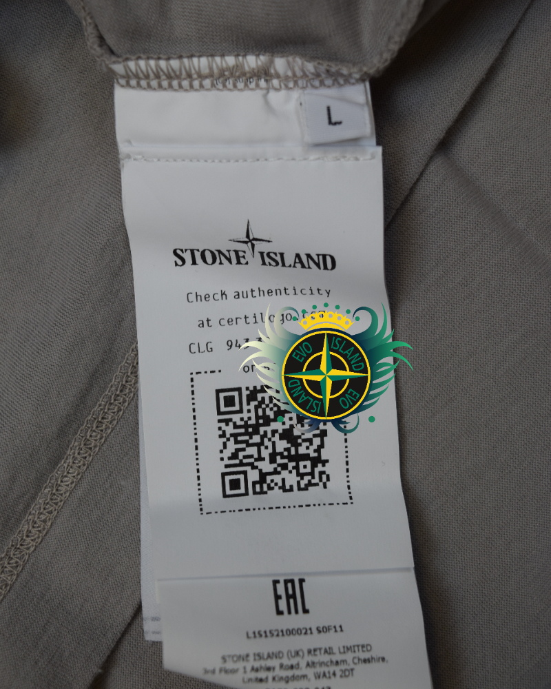 Stone Island Ghost Piece T-Shirt Grey detail view