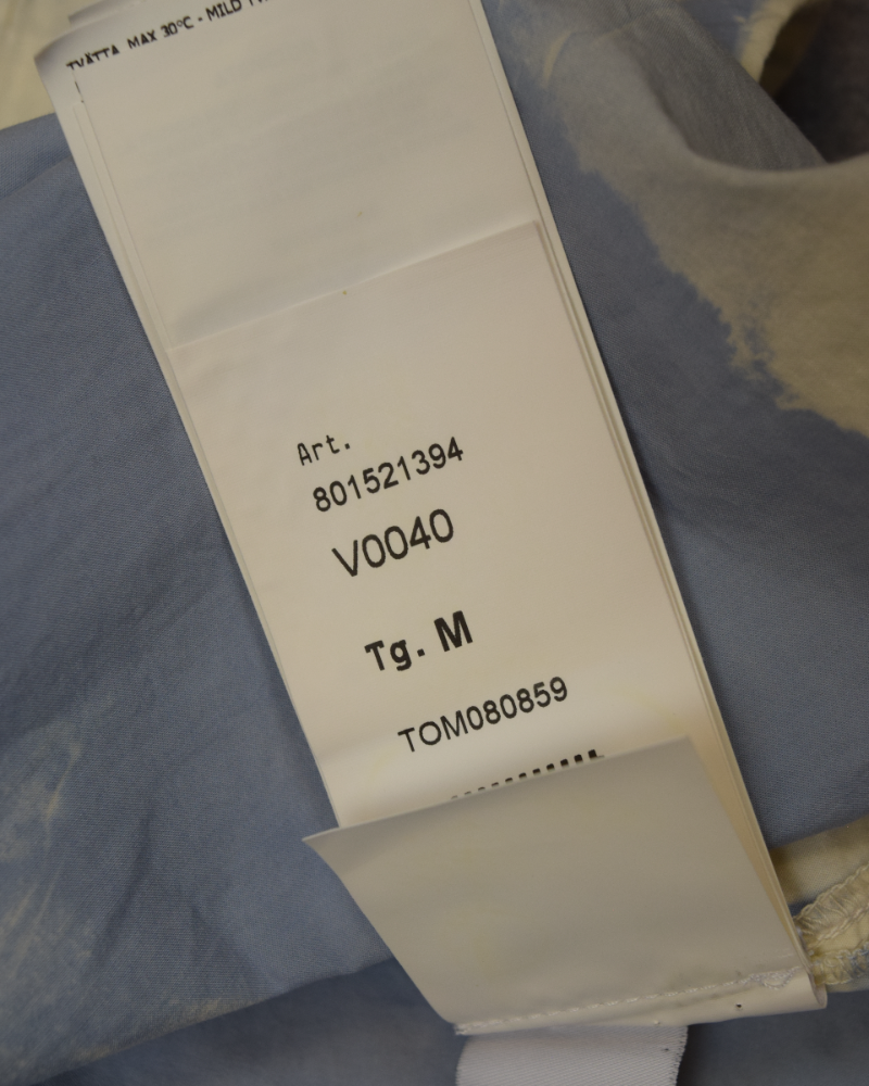 Stone Island Over Tie-Dye T-shirt Off white/Blue detail view