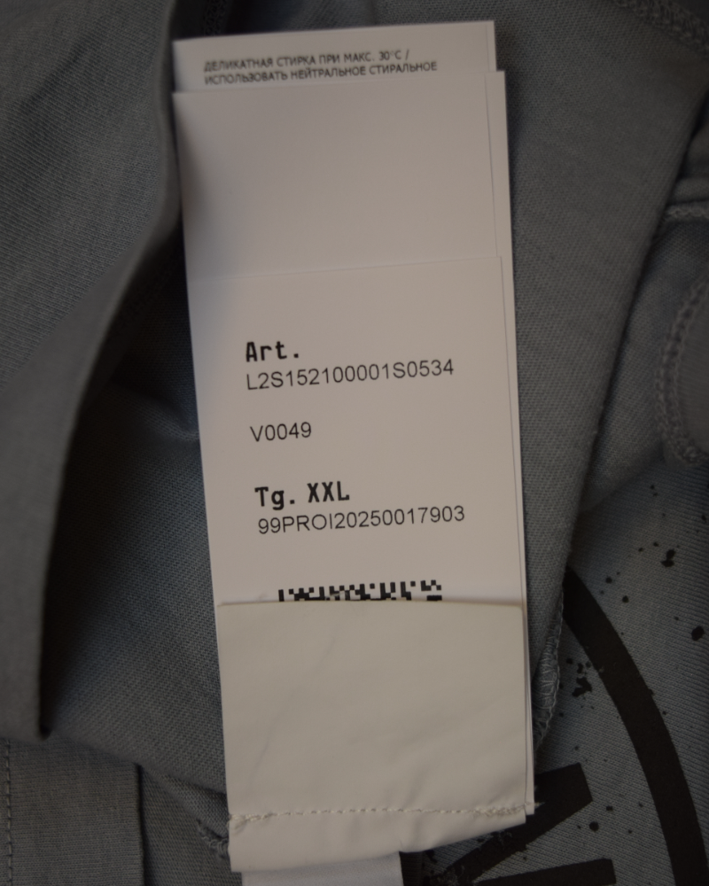 Stone Island Desert Print T-Shirt Light Blue detail view