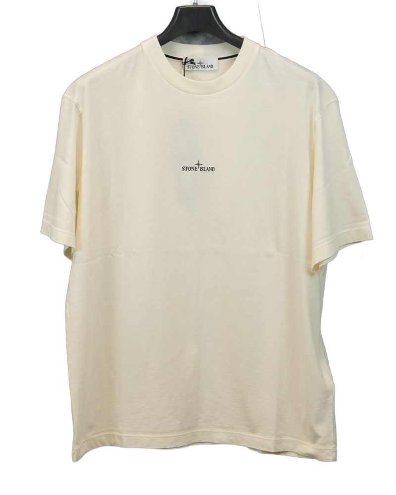 Stone Island Desert Print T-Shirt White front view