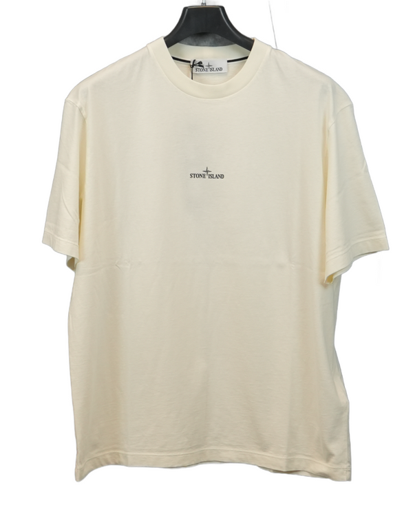 Stone Island Desert Print T-Shirt White front view