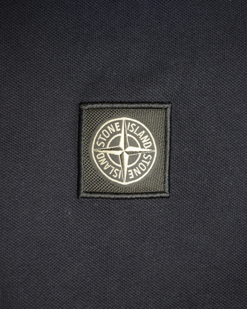 Stone Island Polo Shirt Navy Blue detail view