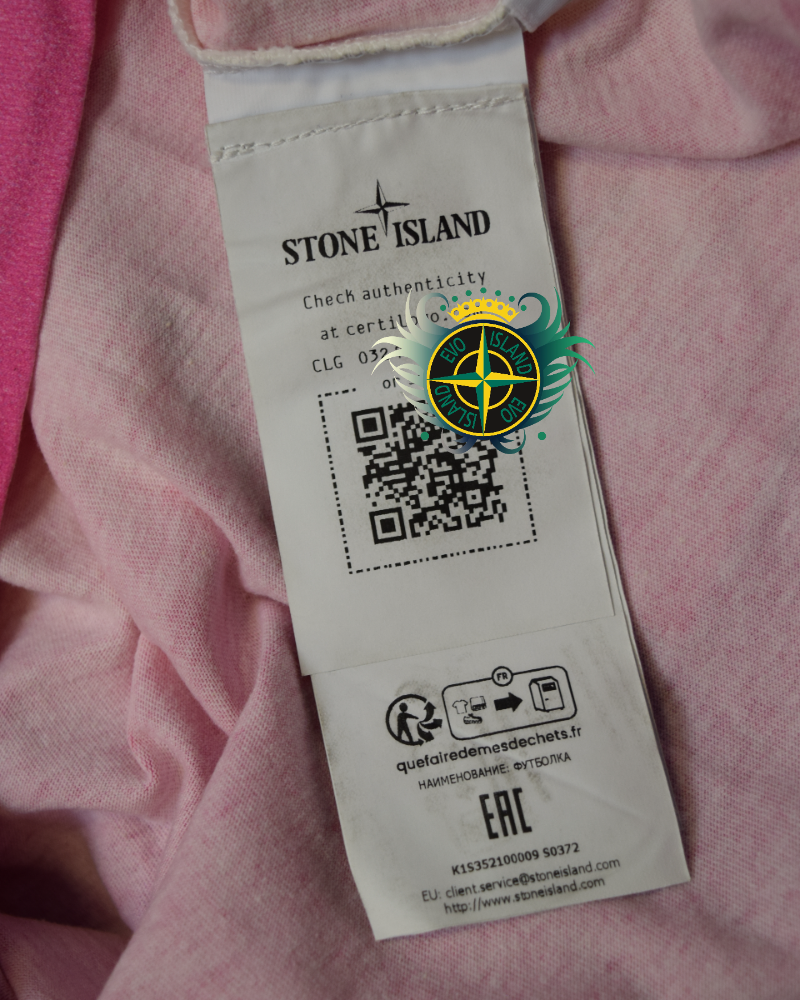 Stone Island Frieze T-Shirt Pink detail view
