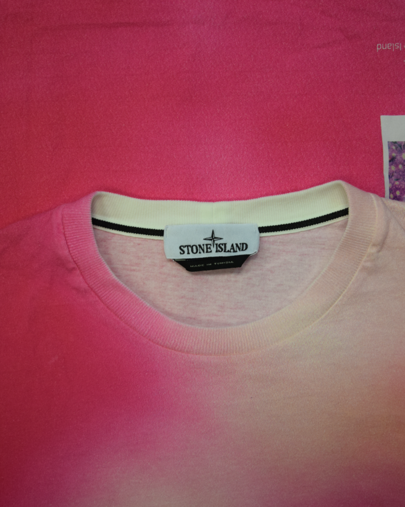 Stone Island Frieze T-Shirt Pink detail view