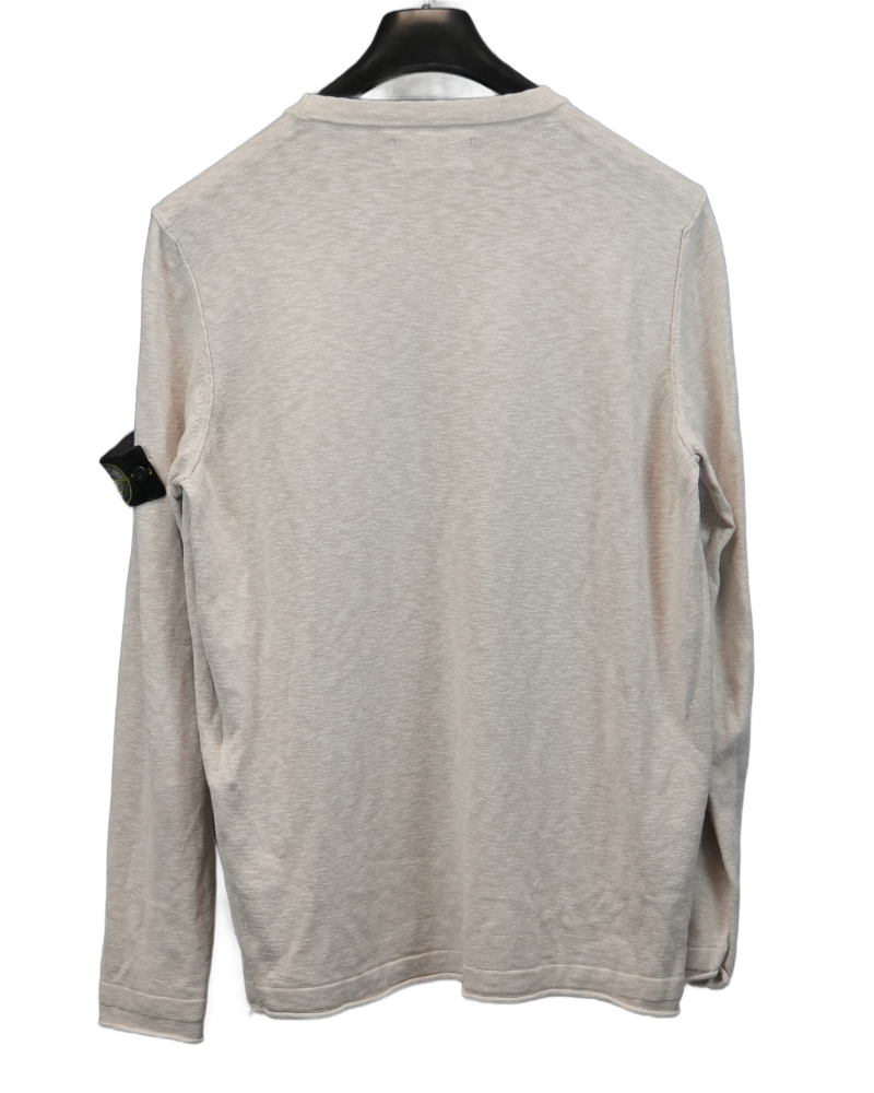Stone Island Leightweight Crewneck Off White back view