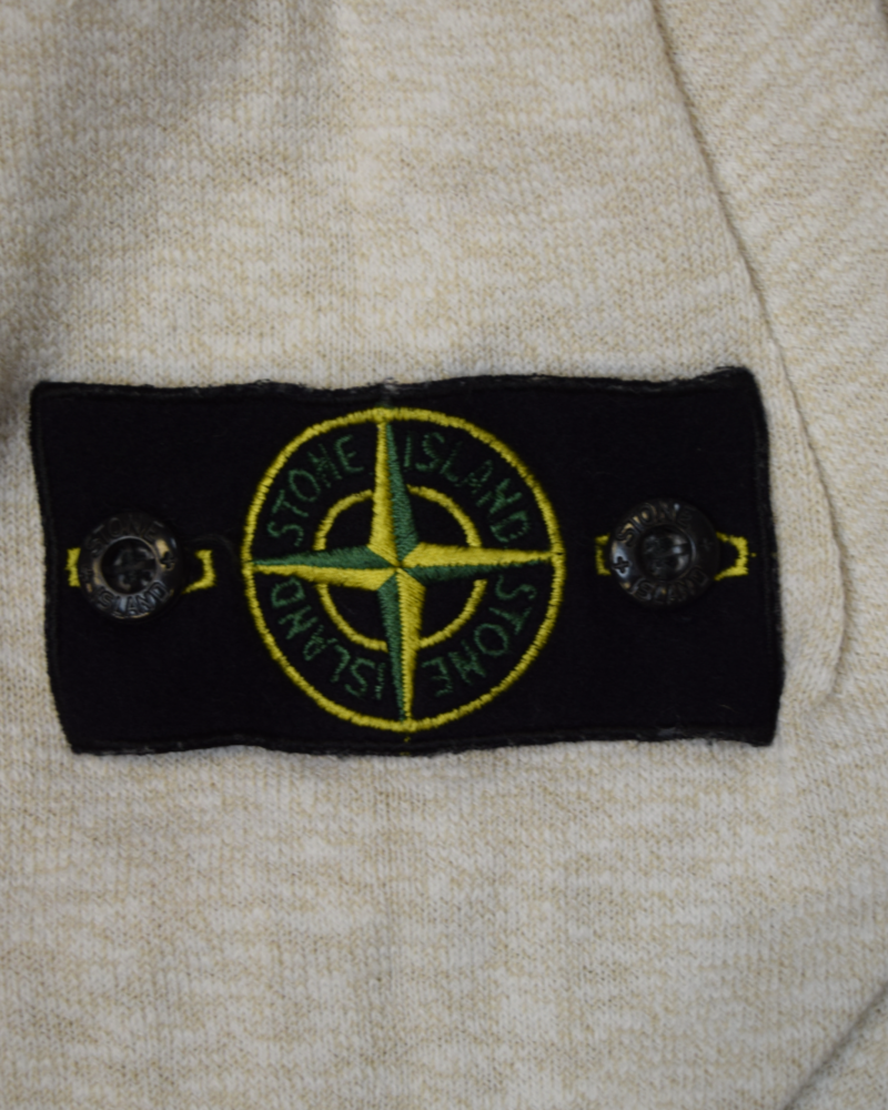 Stone Island Leightweight Crewneck Off White detail view