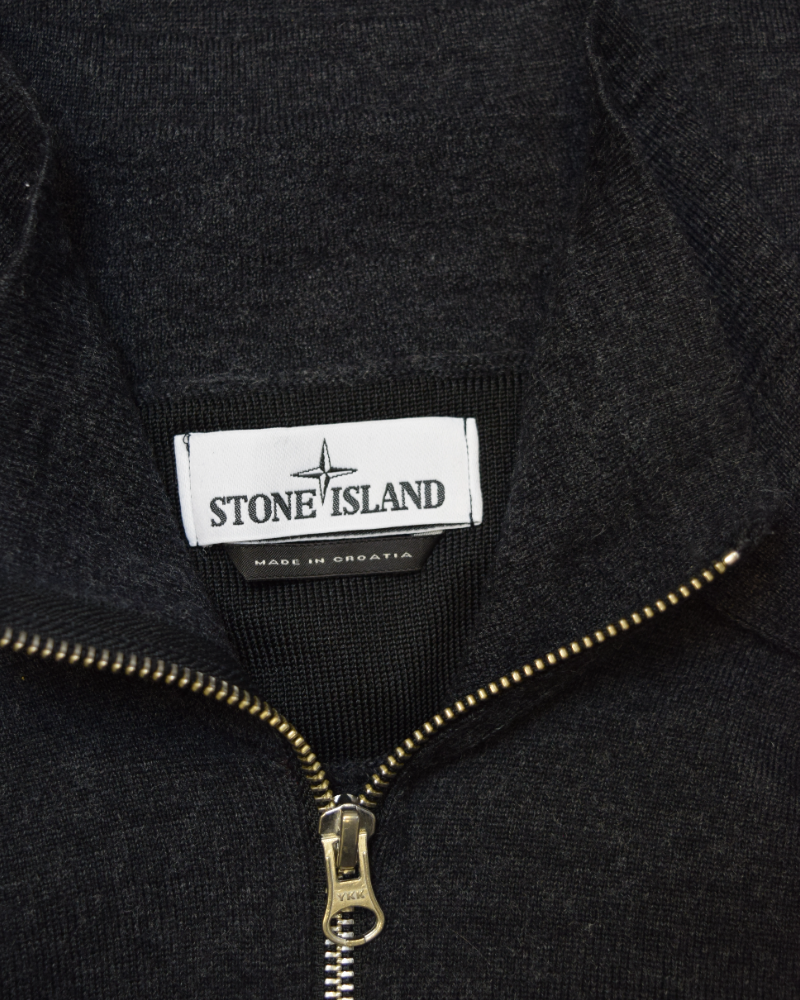 Stone Island Zip up Jacket Grey detail view