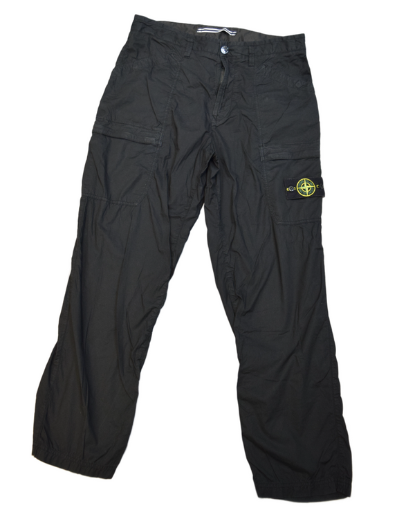 Stone Island Cargos Black front view