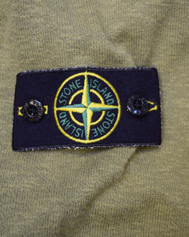 Stone Island V-Neck Crewneck Green detail view