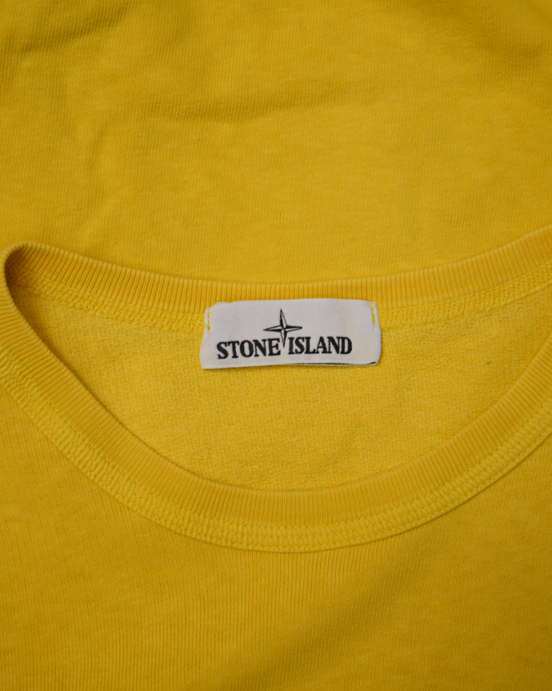 Stone Island Crewneck Yellow detail view