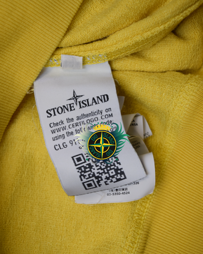 Stone Island Crewneck Yellow detail view