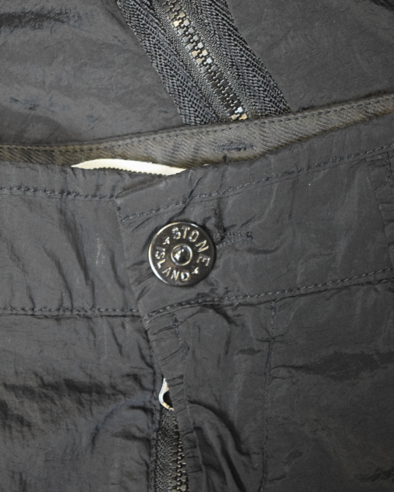 Stone Island nylon metal Cargos Black back view