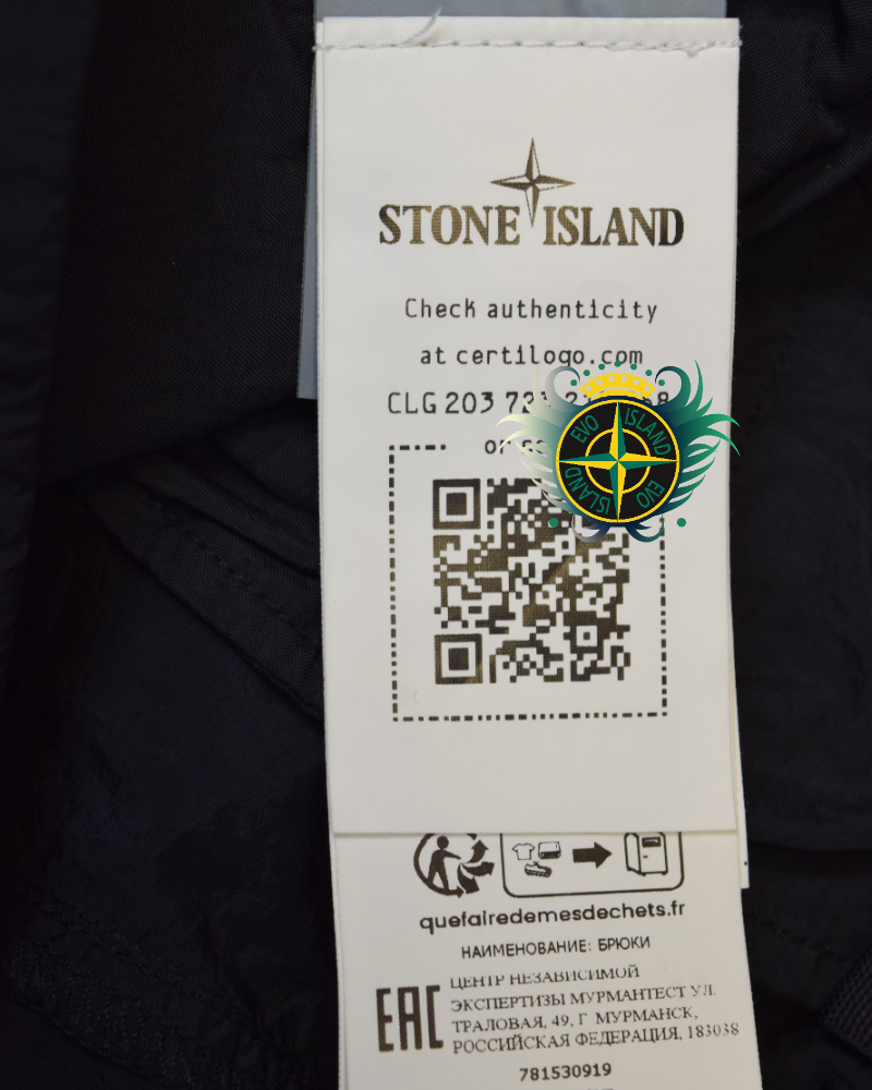 Stone Island nylon metal Cargos Black detail view