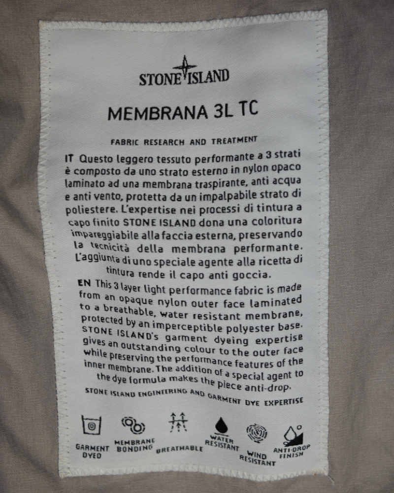 Stone Island Membrana 3L Orange detail view