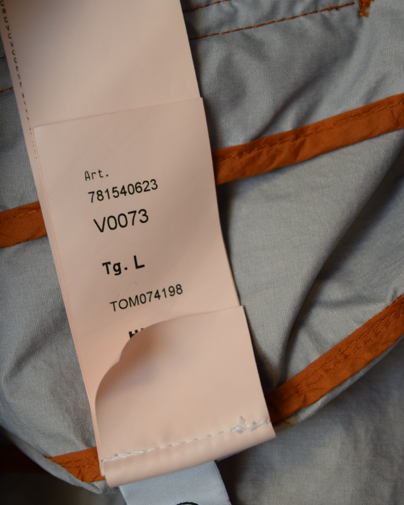 Stone Island Membrana 3L Orange detail view