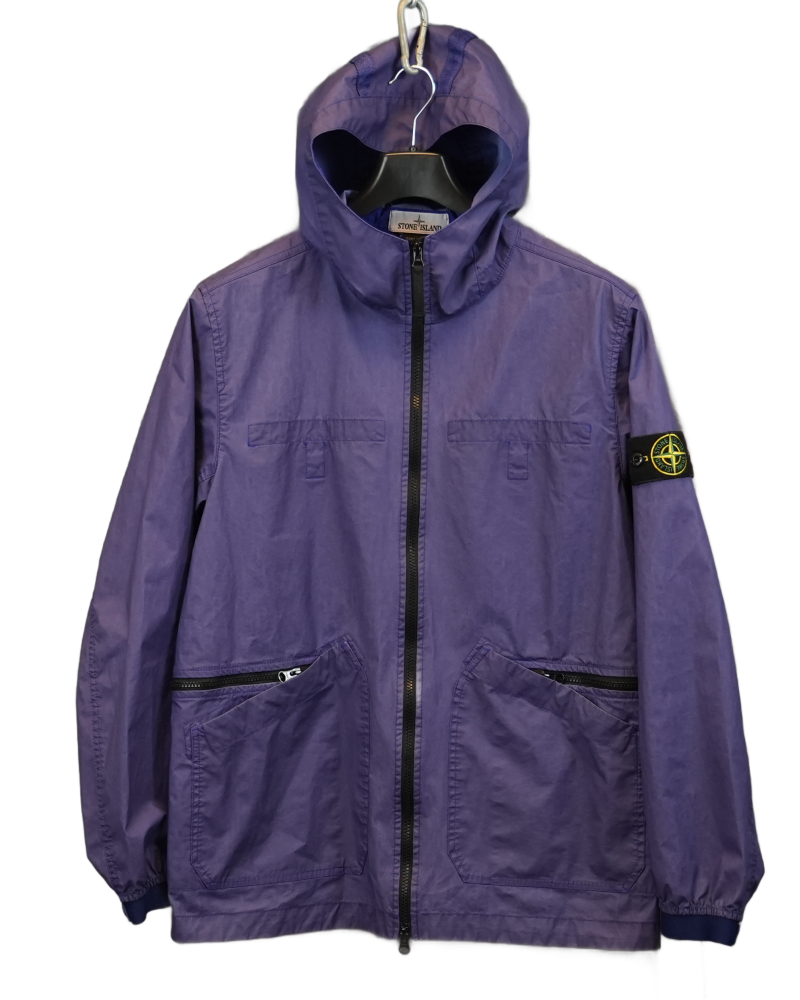 Stone Island Aggressive Gommato Jacket Purple front view