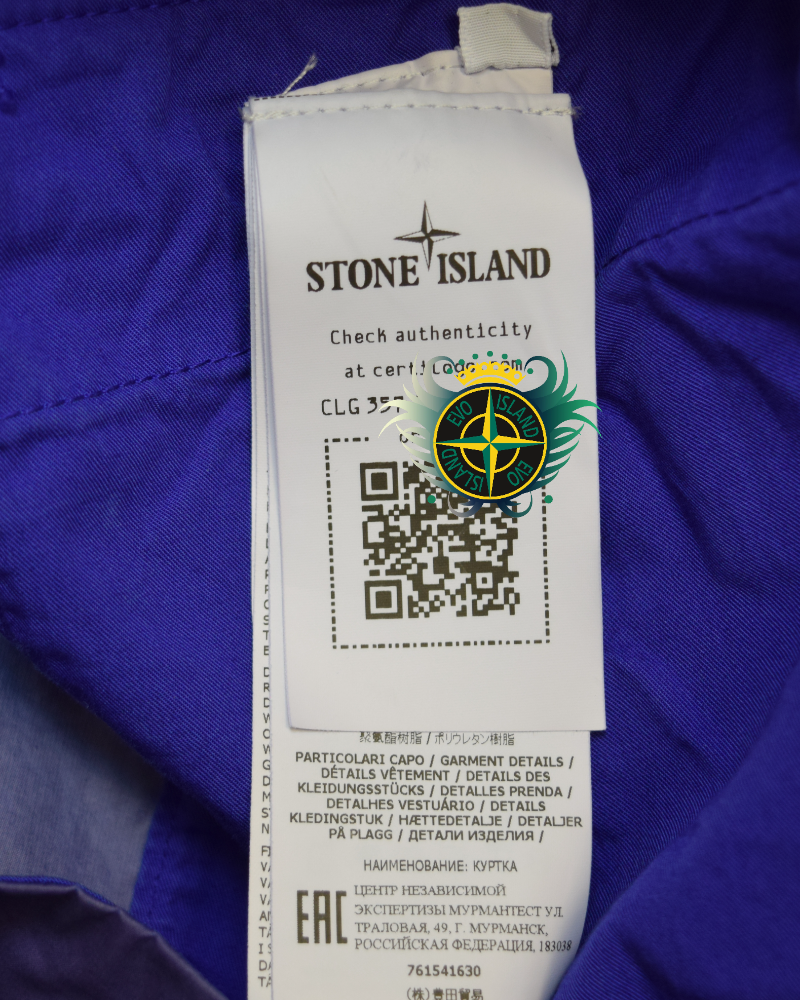 Stone Island Aggressive Gommato Jacket Purple detail view