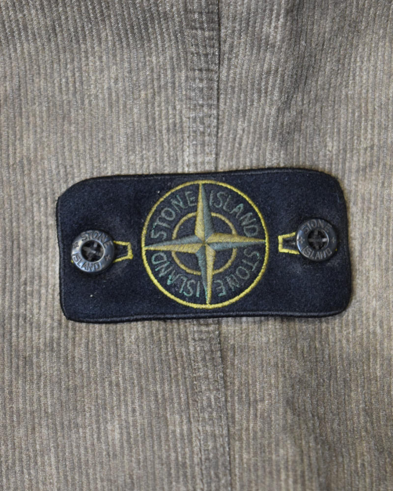 Stone Island Mineral Dyed Corduroy Chinos Brown detail view