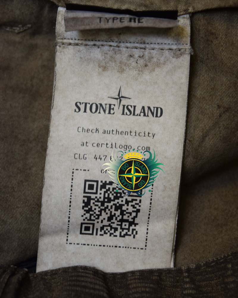 Stone Island Mineral Dyed Corduroy Chinos Brown detail view