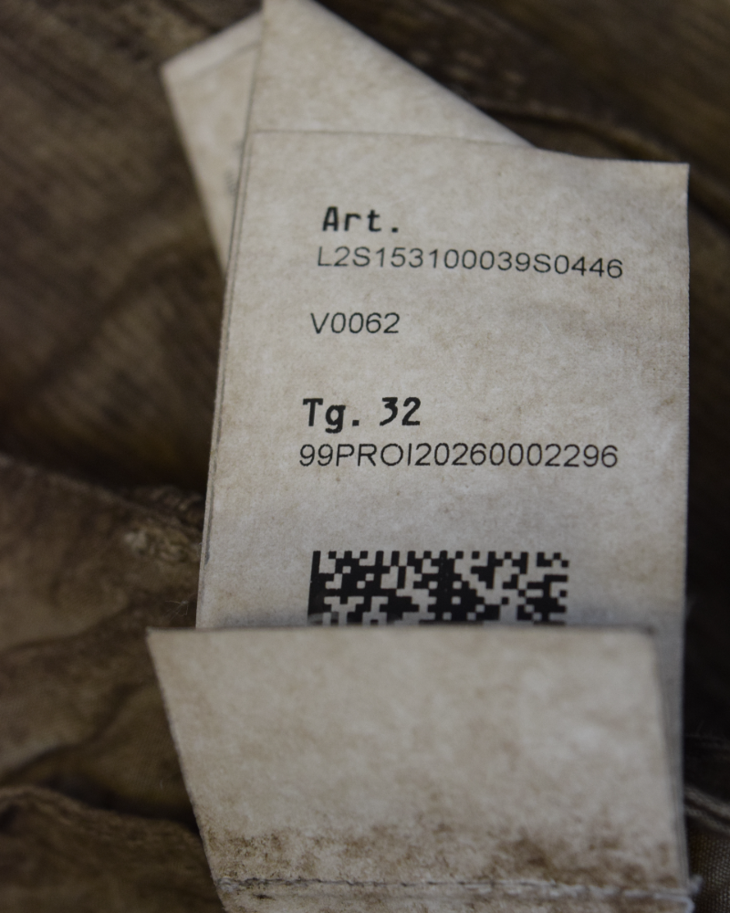 Stone Island Mineral Dyed Corduroy Chinos Brown detail view