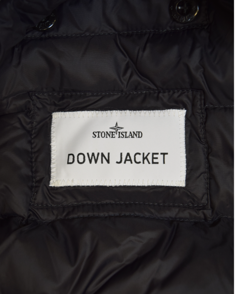 Stone Island Light Nylon 3L-TC Down Jacket Black detail view