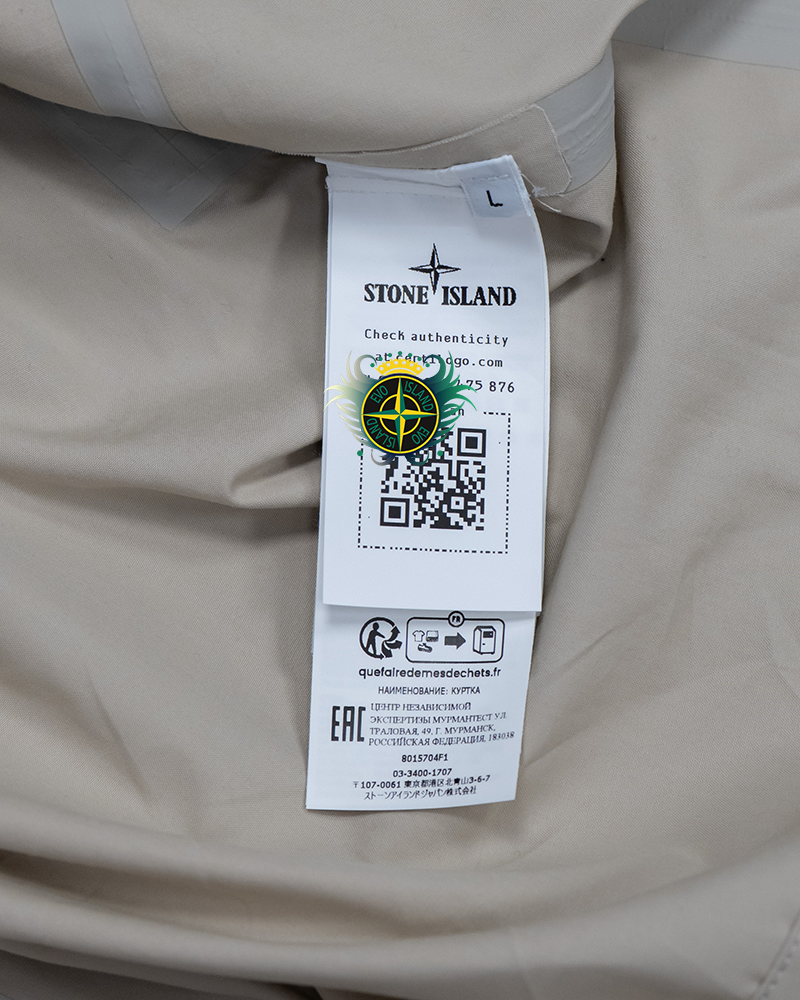 Stone Island Ghost Piece O-Ventile Jacket Cream - L