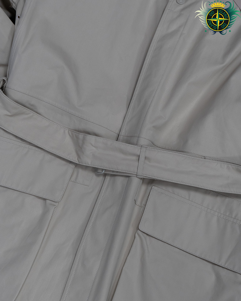 Stone Island Ghost Piece O-Ventile Jacket Cream - L