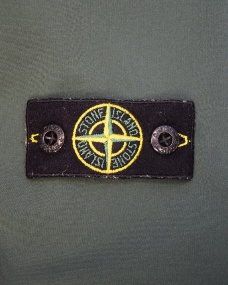 Stone Island Kids Soft Shell Jacket Green detail view