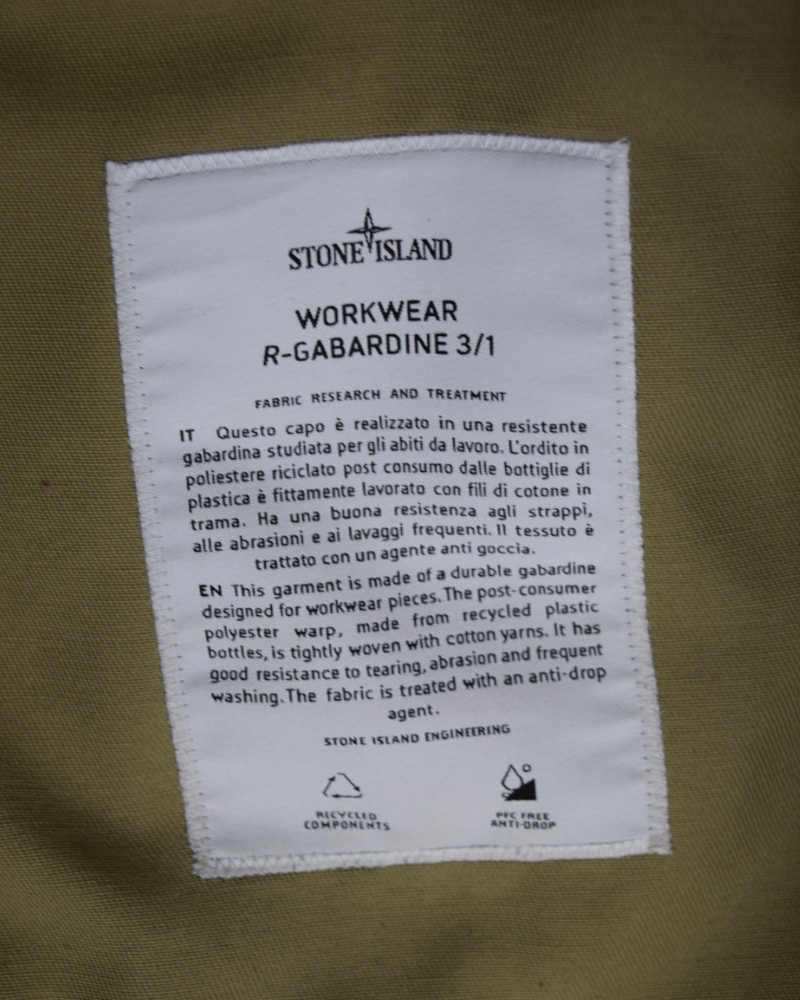 Stone Island Workwear R-Gabardine 3/1 Beige detail view