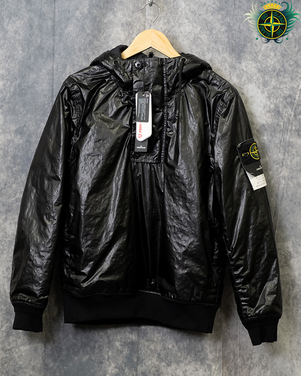 Stone Island 40th Anniversary 82/22 Microfelt Smock Black - S