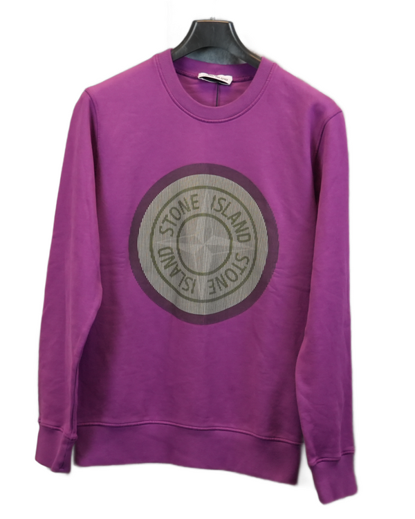 Stone Island Holographic Sweatshirt Purple front view