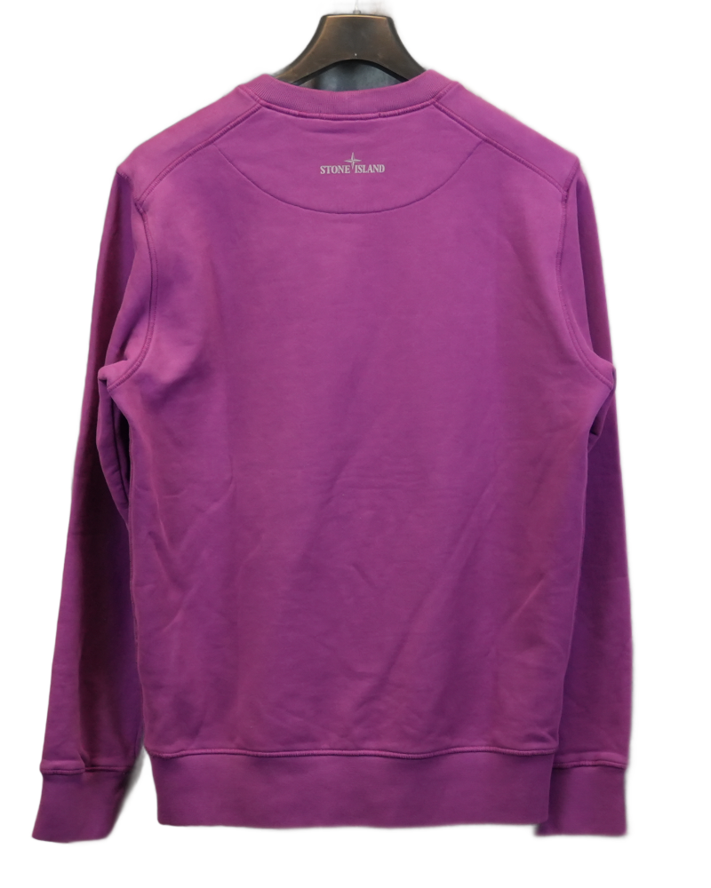 Stone Island Holographic Sweatshirt Purple back view