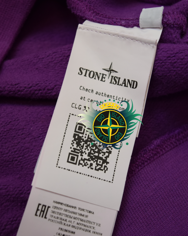 Stone Island Holographic Sweatshirt Purple detail view