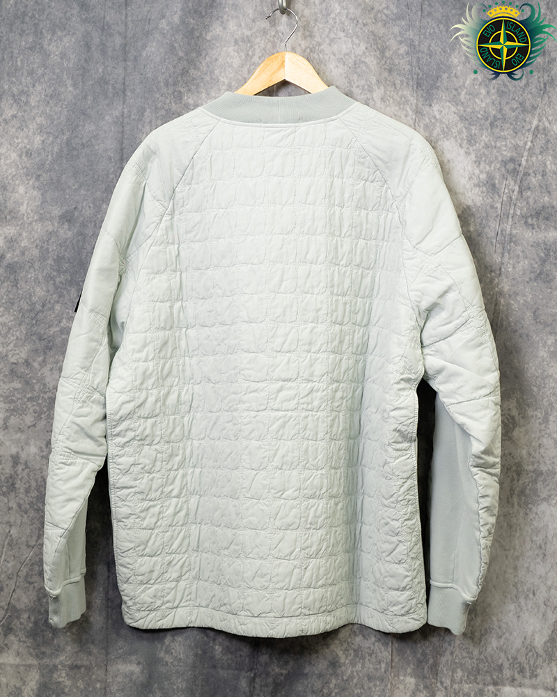 Stone Island Primaloft Quilted Sweatshirt Pearl Grey - 3XL