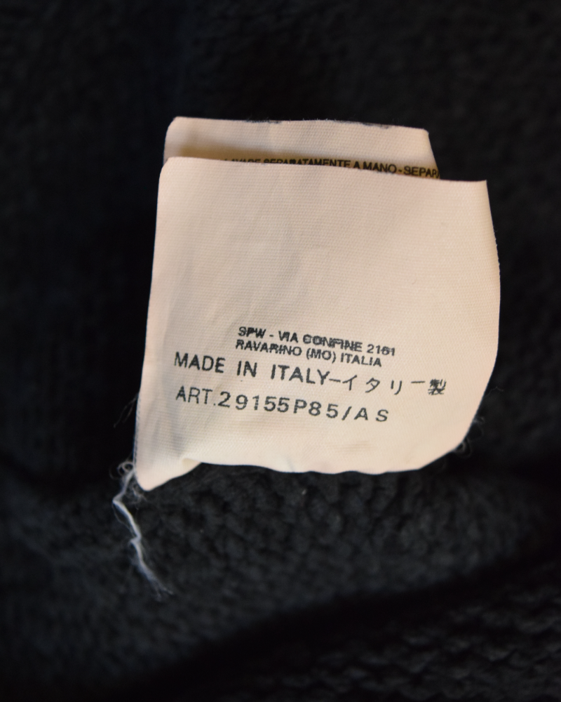 Stone Island Vintage Knit Black detail view