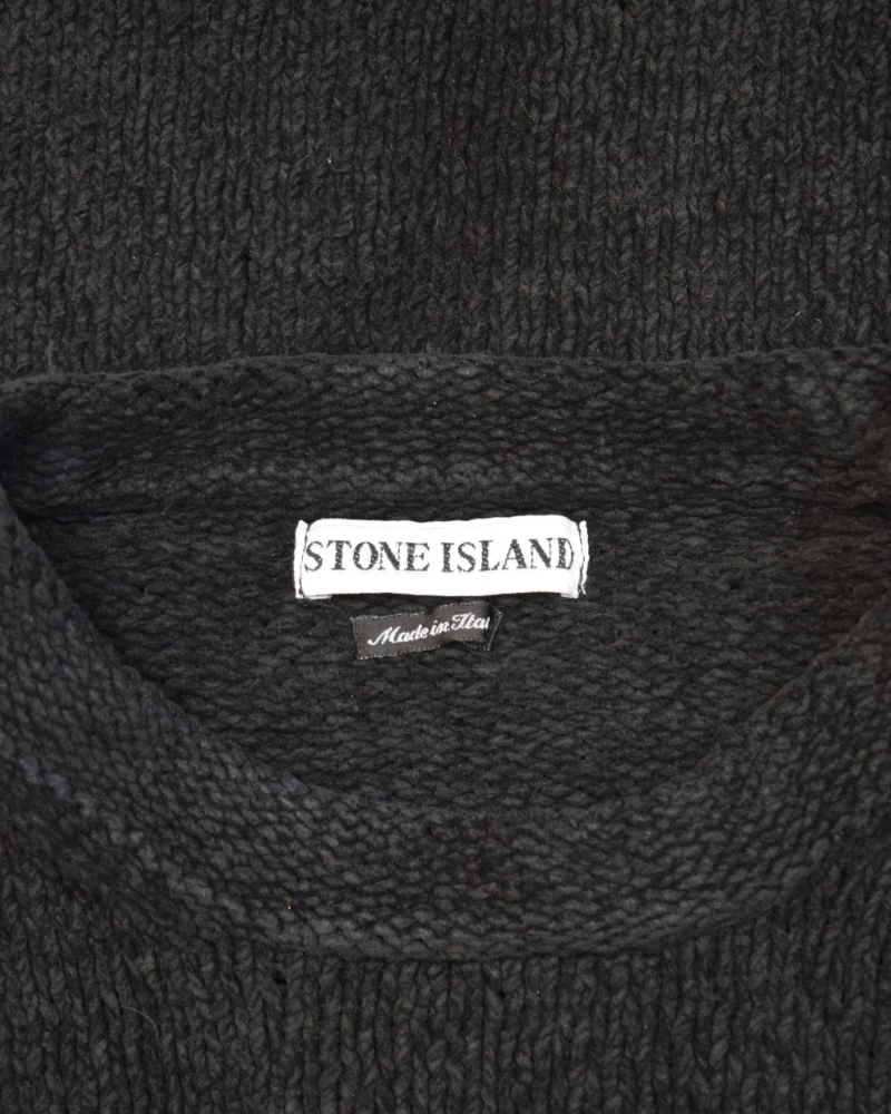 Stone Island Vintage Knit Black detail view