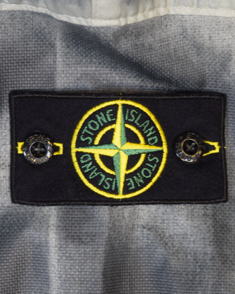 Stone Island Hand Sprayed Mussola Gommata-TC Grey detail view