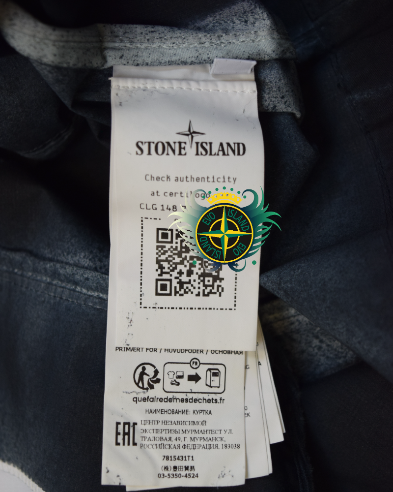 Stone Island Hand Sprayed Mussola Gommata-TC Grey detail view