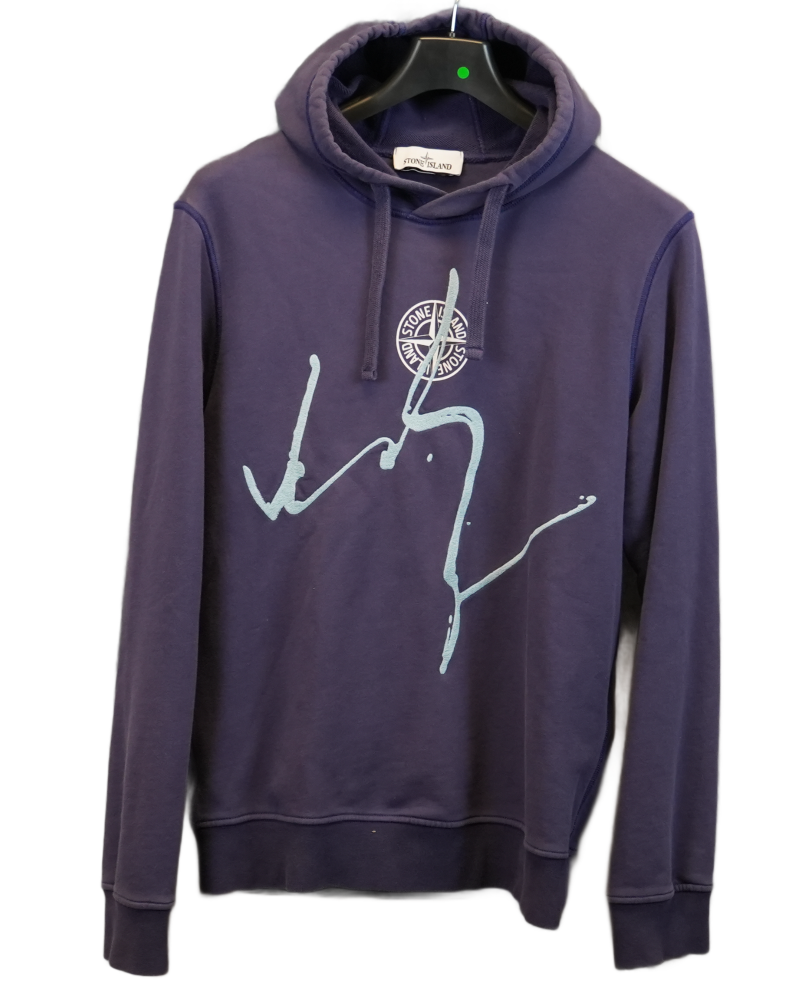 Stone Island Hoodie Purple front view