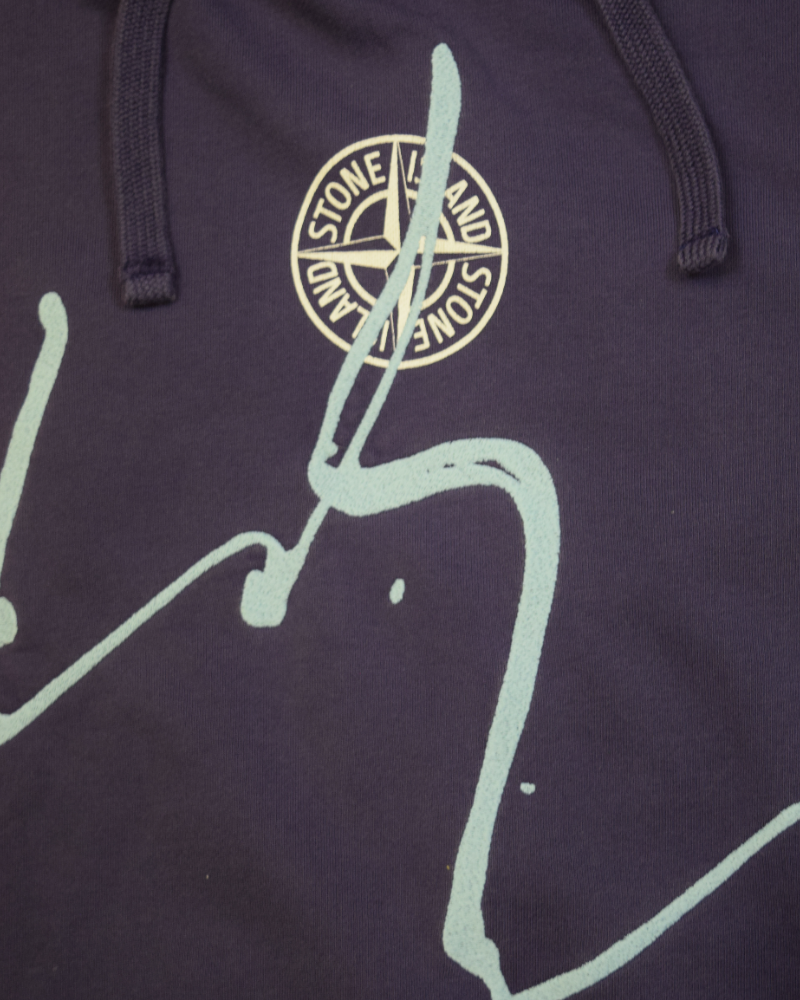 Stone Island Hoodie Purple detail view